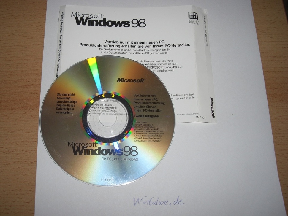 Windows 98 von kfzeli2
