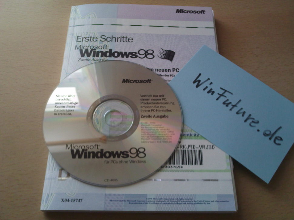 Windows 98 von Manustif